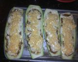 Foto del paso 5 de la receta: Canoas de calabacín rellenas con Carne Molida, Bechamell y queso al graten