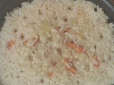Arrocito graneado con verduritas