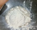 A picture of step 1 of Singhara Sesame Halwa.