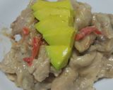 Foto del paso 6 de la receta: Pollo🍗en salsa🥯de queso🧅🫑🧄