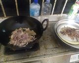 A picture of step 1 of Aloo Biryani.