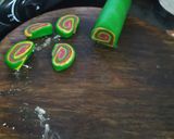 A picture of step 4 of Colourful Sweet Thandai Mathri.