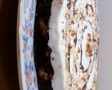A picture of step 5 of No bake chocolate cake.