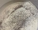 A picture of step 3 of Vegan birthday cake.