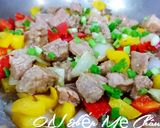 Hình bước làm 2 của món Bò xào lúc lắc