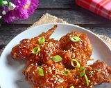 Foto langkah ke 6 dari resep Ayam Drakor (Spicy Wings Friend Chicken).
