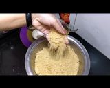 A picture of step 3 of Janmashtami special churma laddu.