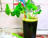Hình bước làm 6 của món Sinh tố rau má nước dừa. 🌱