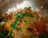 A picture of step 1 of Ratalu(purple yam) ke pakode.