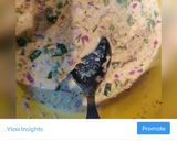 A picture of step 2 of Vegetable Oats chilla.