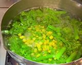 A picture of step 3 of Broccolini and orecchiette with yoghurt and peas.