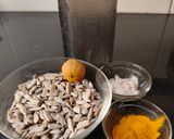 A picture of step 1 of Sunflower seeds mukhvas.