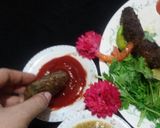 A picture of step 4 of Fried sekh kabab.