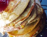 A picture of step 8 of Fluffy Vanilla Pancakes.