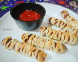 Foto del paso 5 de la receta: Salchichas momia para Halloween