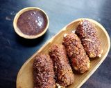 Foto langkah ke 4 dari resep Corndog Moza Choco.