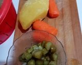 Pas rețetă Salată de cartofi cu morcovi (de post) 1 fotografie