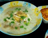 Hình bước làm 3 của món Cháo gà khoai môn