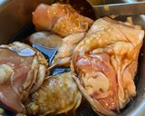 A picture of step 2 of Teriyaki grilled chicken - marinate for 5 mins and and oven will do the rest!🍗.