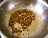 A picture of step 2 of Mogri ki subji.