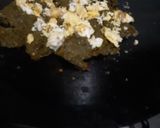 A picture of step 2 of Saag with egg.