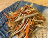 Japanese Vegan Kinpira Gobo / Burdock salad recipe step 5 photo