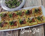 A picture of step 5 of Avocado Microgreens Canapes.