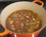 Foto del paso 5 de la receta Arroz integral con rape, ajetes y alcachofas (para vagos)