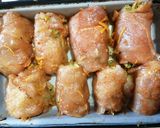 Zöldségekkel töltött csirkemell 🥕🧅 recept fázis 2 fotója