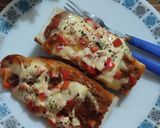 Gambar langkah 4 resipi Baguette Sardine Bolognese.