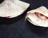 A picture of step 9 of Homemade stuffed roti Tortilla.
