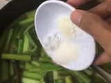 Sayur lompong atau batangkeladi kuah pedas