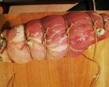 Spenótos húsrolád zöldségágyon recept fázis 5 fotója