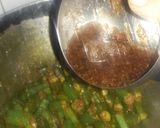 A picture of step 4 of Achari Bhindi.
