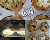 A picture of step 4 of Colourful Cheesy Sweet Corn Bread katori.