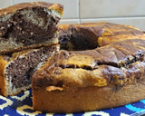Foto del paso 6 de la receta: Budín de bananas, yogur y coco marmolado