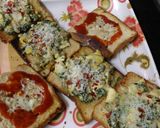 A picture of step 7 of Spinach egg open sandwich.