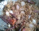 A picture of step 3 of Bread fruit masala curry kada chakka masala curry.