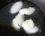 A picture of step 3 of Egg Barfi.