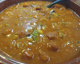 Foto del paso 6 de la receta: Albóndigas de pollo y berenjena salsa bacon y moruno amarillo