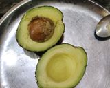 A picture of step 1 of AVOCADO EGG TOAST..