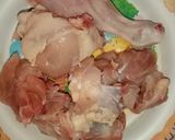 A picture of step 1 of Aloo gosht.