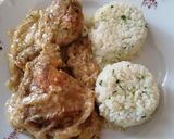 Mustáros-tejszínes csirkecomb recept fázis 6 fotója