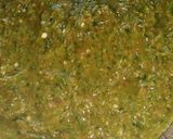 A picture of step 3 of Harey lehsan ki chutney.