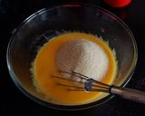 A picture of step 1 of Mango Suji Cake.