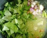 A picture of step 2 of Spinach daal (palakura pappu).