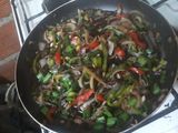 Fideos con salsa de soja