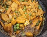A picture of step 4 of Hyderabadi Veg Dum Biryani.