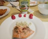 Foto del paso 10 de la receta: Salmón en vaporera y salsa de yogur casera
