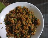 A picture of step 1 of Leftover Oats UpamaTikki.